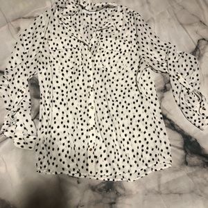 Charter Club Dalmatian print blouse